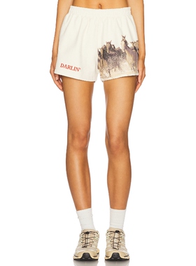 [春季新品]Darlin WILD 短裤 奶油色美式休闲风REVOLVE小众