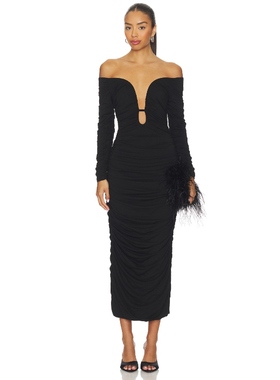 [冬季新品]SANS FAFF WREN 裙子 黑色REVOLVE小众