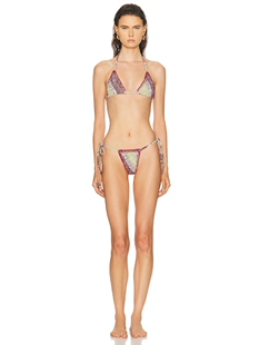 Swim Wine BATIK revolve小众新款 Green 比基尼套装 Akoia