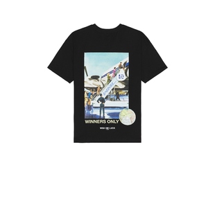 WINNERS Luck ONLY T恤 Wish 黑色REVOLVE小众新款