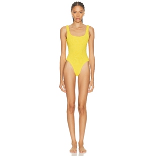 y2k辣妹风REVOLVE小众新款 Hunza 黄色 泳装