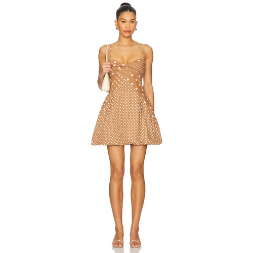 SWF DRESS 连衣裙女夏 棕色REVOLVE小众新款