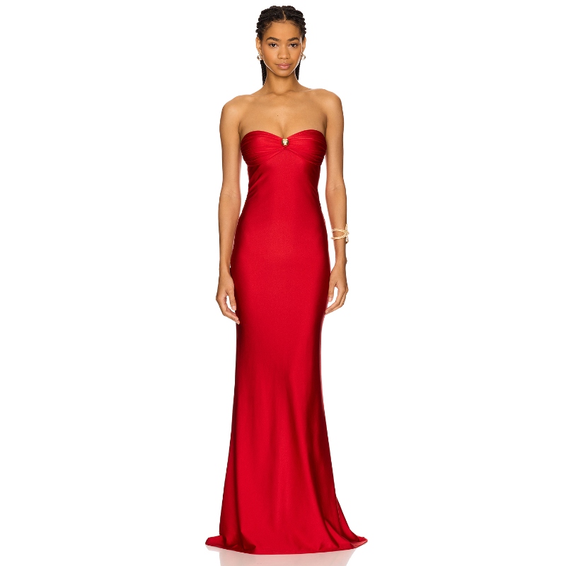 Shani Shemer CASCADE 长裙 红色敬酒服REVOLVE小众新款