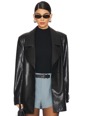 [春季新品]ALL THE WAYS AMERIE 紧身服黑色y2k辣妹风REVOLVE小众