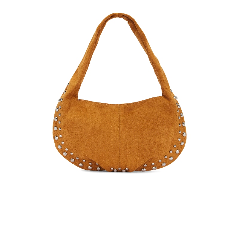 [夏季新品]8 Other Reasons STUDDED SUEDE 肩包 米色REVOLVE小众