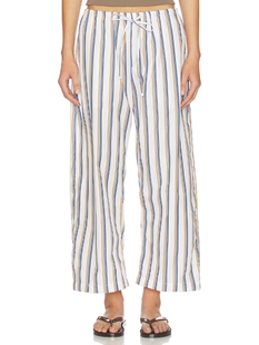 Crop Stripe Drawstring Pant LESET revolve小众新款 Yoshi