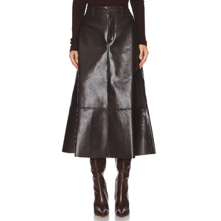 棕色REVOLVE小众新款 Humanity 半身裙 CASSIA Citizens