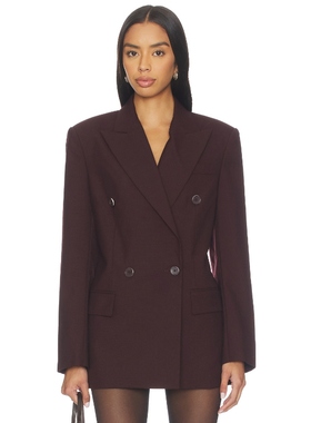 Helmut Lang Double Breasted Belt BlazerREVOLVE小众新款