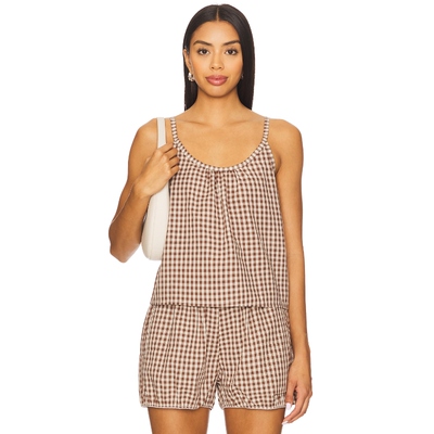 [春季新品]Rat Boi KEYHOLE 贴身背心/内衣棕色辣妹风REVOLVE新款