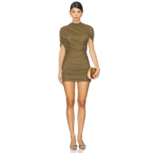 Uprichard EVIANNA 裙子 Amanda 橄榄色REVOLVE小众新款