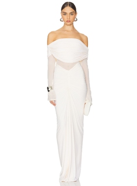 Deme by Gabriella JOLENE 长裙 象牙白REVOLVE小众新款