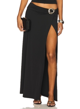 Runaway The Label INDIANA 半身裙 黑色REVOLVE小众新款