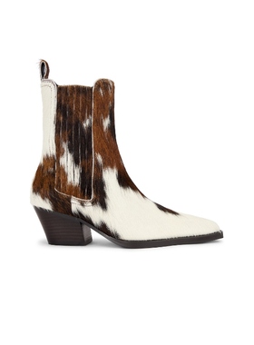 Lola Cruz PONY HAIR ANKLE 短靴 黑色 女款REVOLVE小众