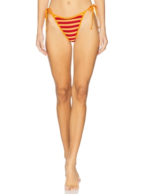 LSPACE LEVY 比基尼泳裤 橙色 y2k辣妹风REVOLVE小众新款