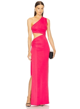 [冬季新品]Michael Costello DECKER 裙子红色REVOLVE小众