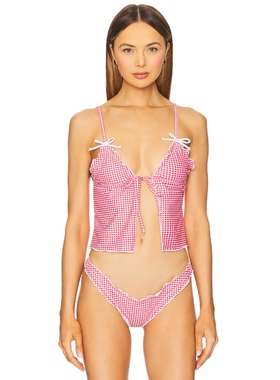 MORE TO COME EVELYN 上装 红色REVOLVE新款