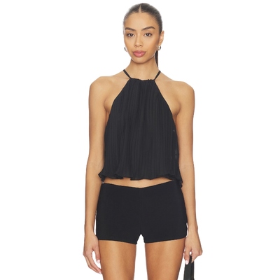 Bella Venice The Brynn Halter Top BlackREVOLVE小众新款