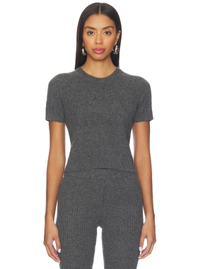 [冬季内搭]The Garment Como Tee Mini Rib 深灰色辣妹风REVOLVE
