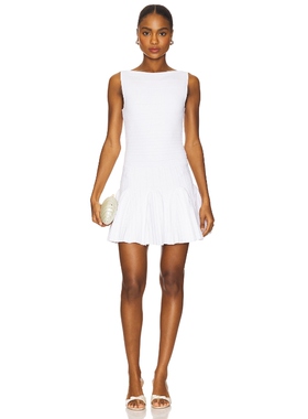 retrofete AUDRINA 针织裙子白色性感礼服REVOLVE小众新款