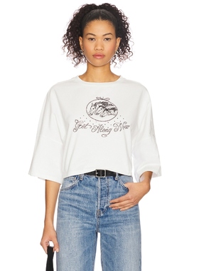 [冬季内搭]Understated Leather GET ALONG 上装白色REVOLVE新款