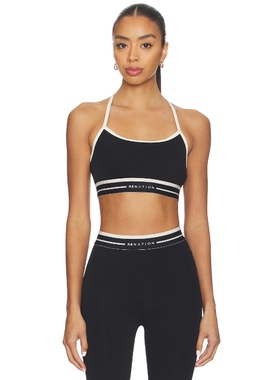 P.E Nation ADVANTAGE 运动胸罩 黑色REVOLVE小众新款
