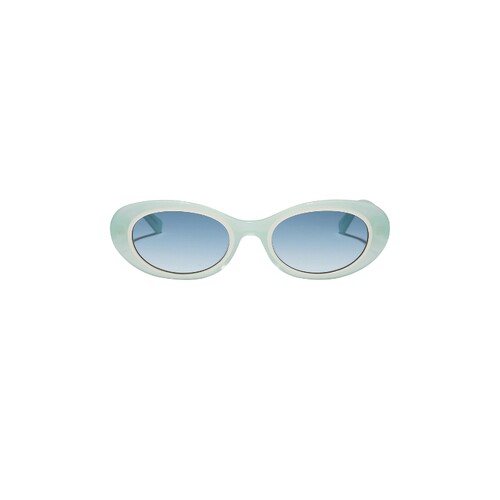 DIFF EYEWEAR浅绿太阳眼镜椭圆框复古风秋冬新品REVOLVE