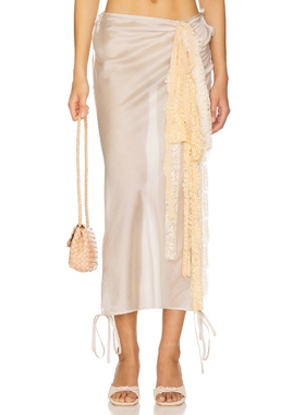 Milkwhite 半身裙 灰褐色REVOLVE小众新款