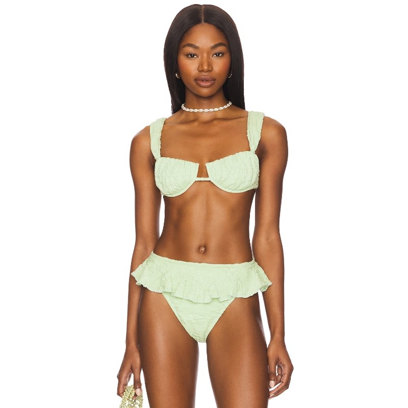 Montce Swim 比基尼文胸上装 薄荷色y2k辣妹REVOLVE