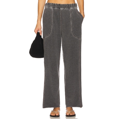 【海外直邮】Free People 灰色阔腿长裤复古风直筒休闲裤REVOLVE