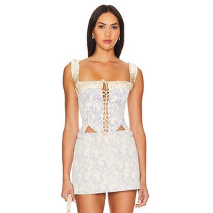 ANGELINA Foutch 紧身衣 Baby Fait BlueREVOLVE小众新款 Par