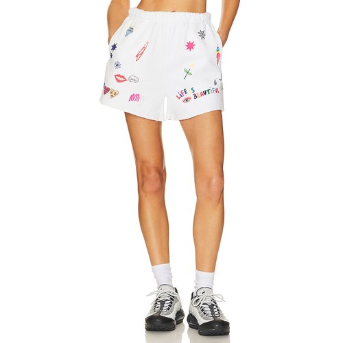 The Mayfair Group 运动短裤宽松舒适卡通印花休闲裤REVOLVE新款