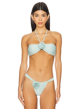 Lovers and Friends 上装蓝色y2k辣妹风REVOLVE小众新款