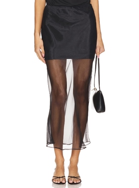 Line & Dot DENMAN 半身裙 黑色REVOLVE小众新款