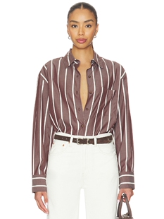 revolve小众新款 Bone 条纹衬衫 CONNIE Rag