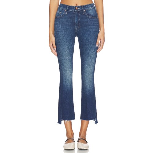 MOTHER INSIDER 七分喇叭裤 藏青色 美式复古风REVOLVE小众新款