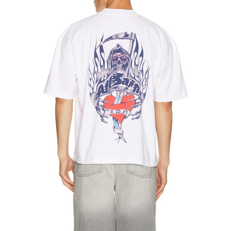 ALLSAINTS白色上衣印花宽松短款无袖收腰衬衫早秋新品REVOLVE