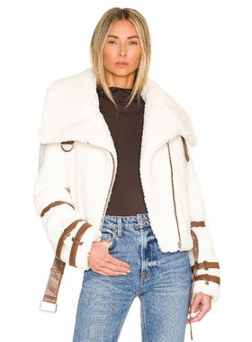 Tularosa BAILEY 人造革机车夹克revolve时尚小众新款