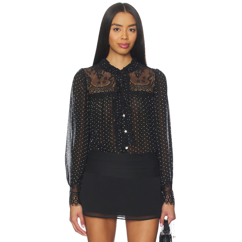 Sea MELODY 上装 黑色 y2k辣妹风REVOLVE小众新款