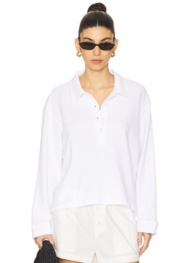 [冬季新品]The Great 运动衫白色运动复古风REVOLVE小众