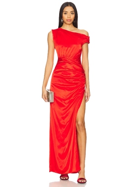 Lovers and Friends JOHANNA 长裙 红色REVOLVE小众新款