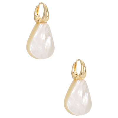 Ettika MOTHER OF PEARL 垂褶耳饰 象牙白REVOLVE小众新款