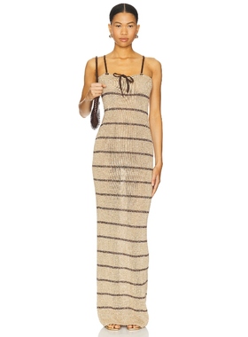 [冬季新品]ASTA RESORT CELESTE 长裙 米色REVOLVE小众