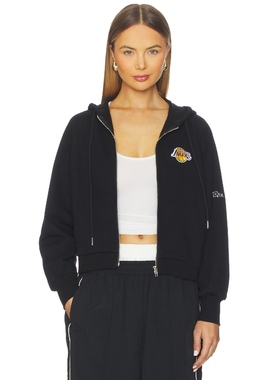 Hype and Vice LOS ANGELES LAKERS TEH RAGLAN 拉链连帽衫 黑色