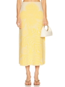 Alexis 黄色 revolve小众新款 JAZLYN 半身裙