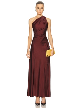 A.L.C. ASTER 长裙 铁锈色REVOLVE小众新款