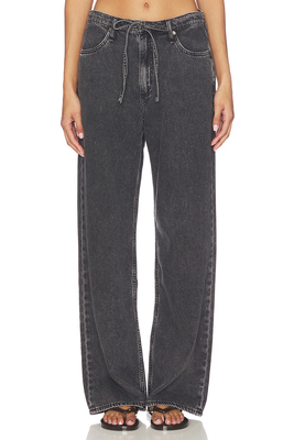 Rag & Bone FEATHERWEIGHT 阔腿 黑色revolve小众新款