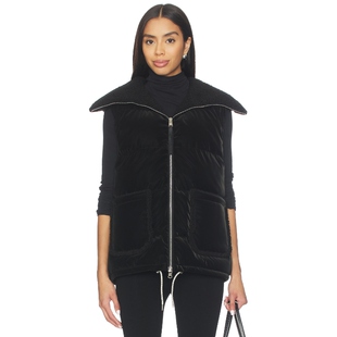 Varley EVIE 马甲 黑色 运动复古风REVOLVE小众新款