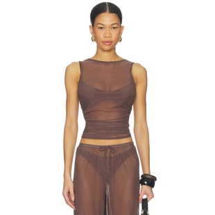 棕色REVOLVE小众新款 Bond 背心上装 CLAUDIA Eye