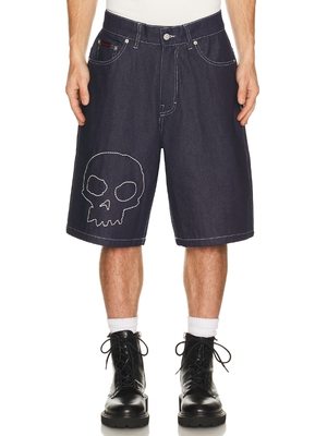 Pleasures x Zero Skateboards Skull Jorts revolve小众新款