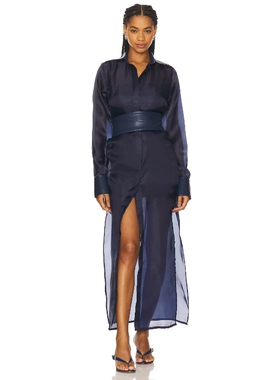 [冬季新品]Mariandree Gaitan AURORA 裙子 藏青色 REVOLVE小众